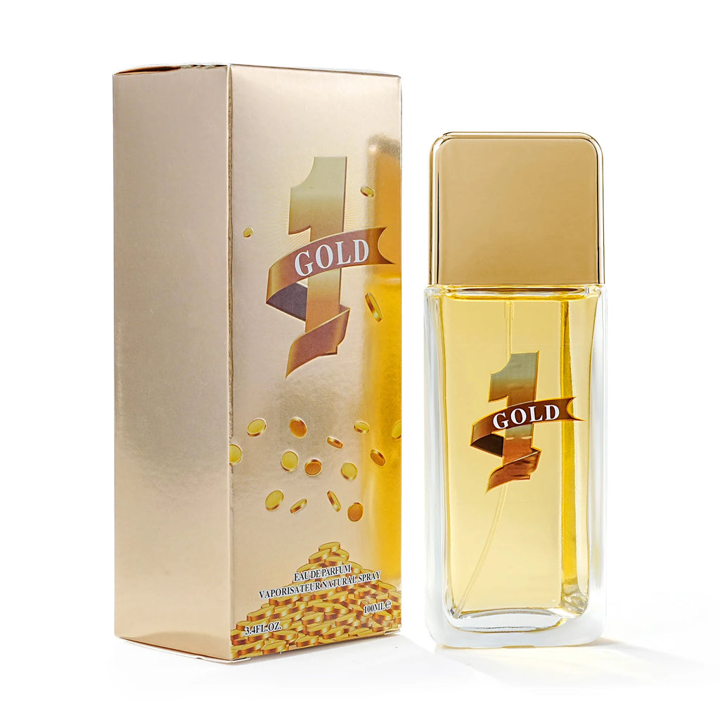 1 GOLD 100ml Men's Perfume EDP Long Lasting Woody Spicy Fragrance Masculine Scent Gold Bottle Luxury Cologne