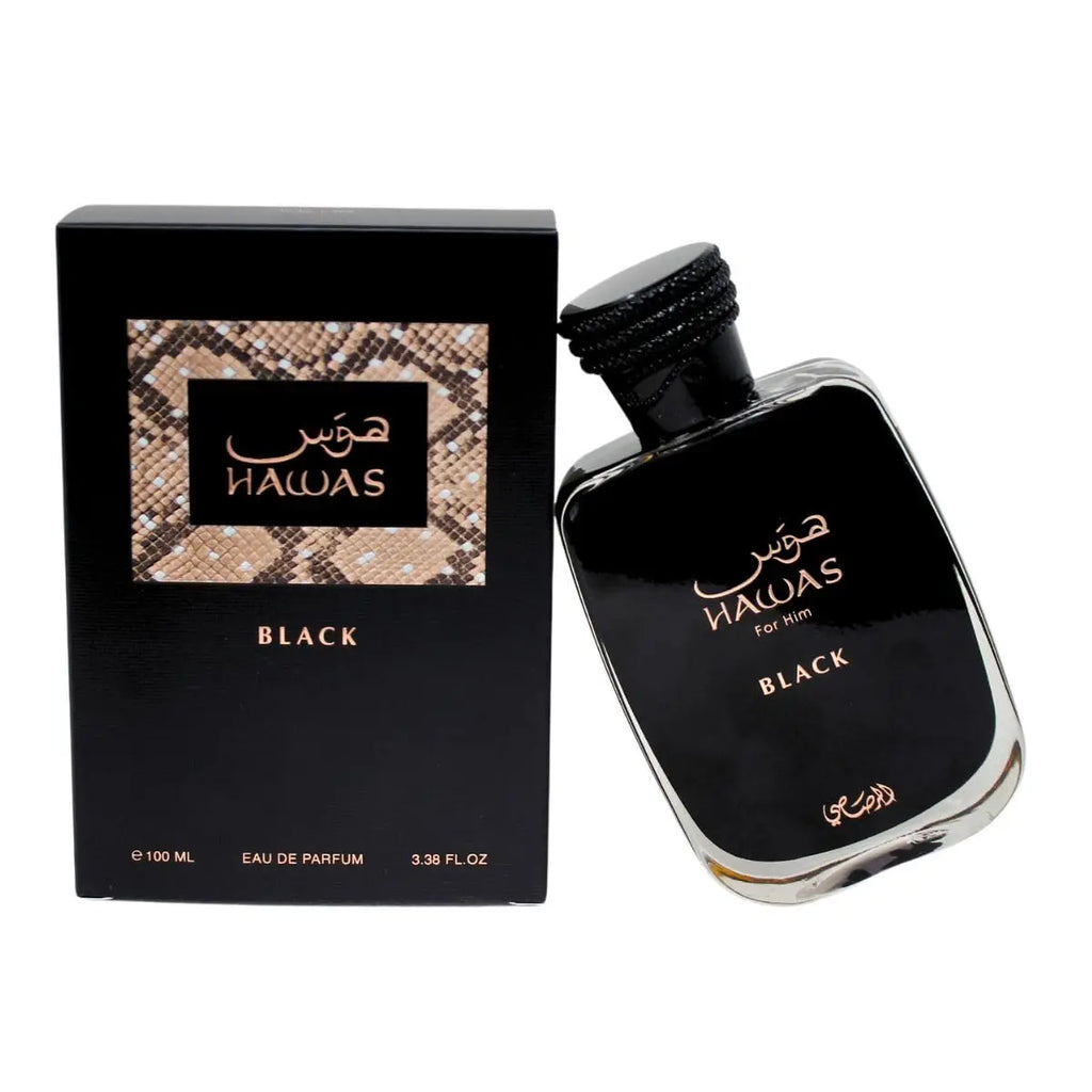RASASL Hawas Black for Men Eau de Parfum – Unleash Your Inner Power with a Long-Lasting, Seductive Aroma for the Confident man