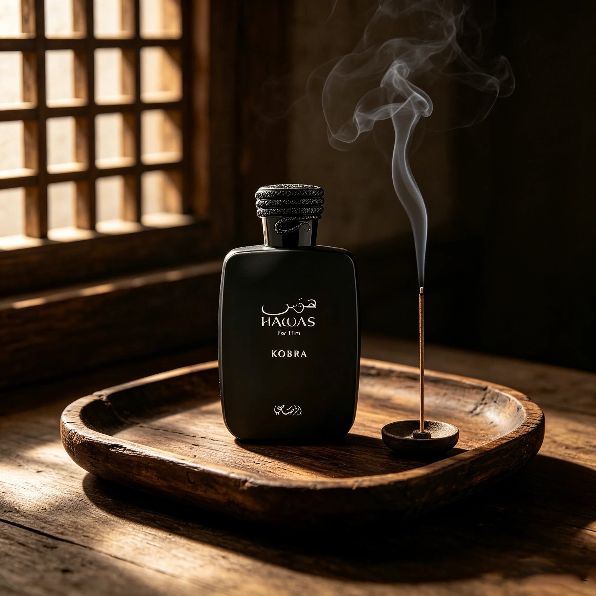 Rasasi Hawas Kobra Eau de Parfum for Men , Oriental Woody Premium Arabian Fragrance 100ml Valentine's Christmas Gift Suitable for Various Occasions