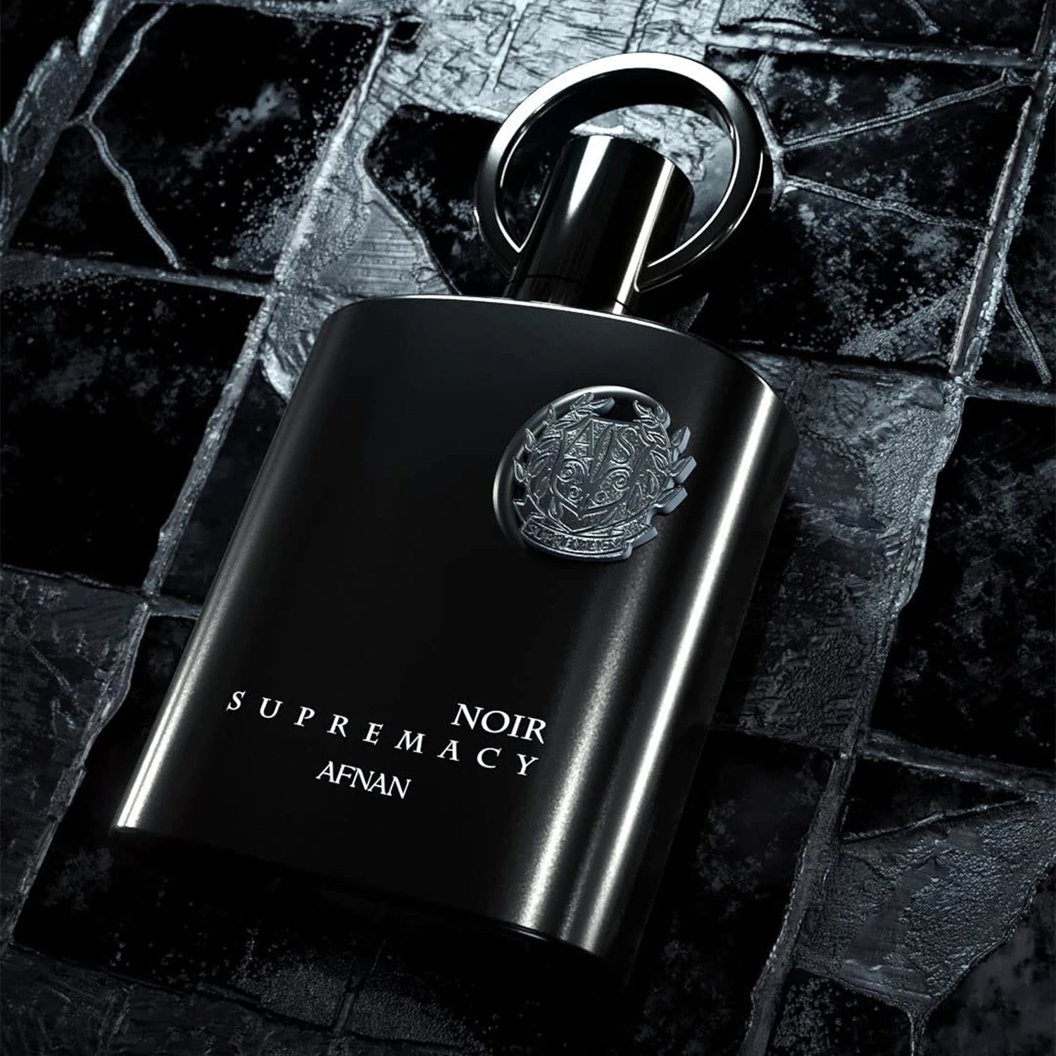 Afnan Supremacy Noir 100ml / 3.4 fl oz – Unisex Warm Woody Vanilla Fragrance, Khair Wood & Whipped Vanilla, Perfect for Men and Women