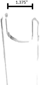 Clear Rifle Display Stand - Single Unit for Angled or Straight Guns, Multiple Sizes (6 Inch)