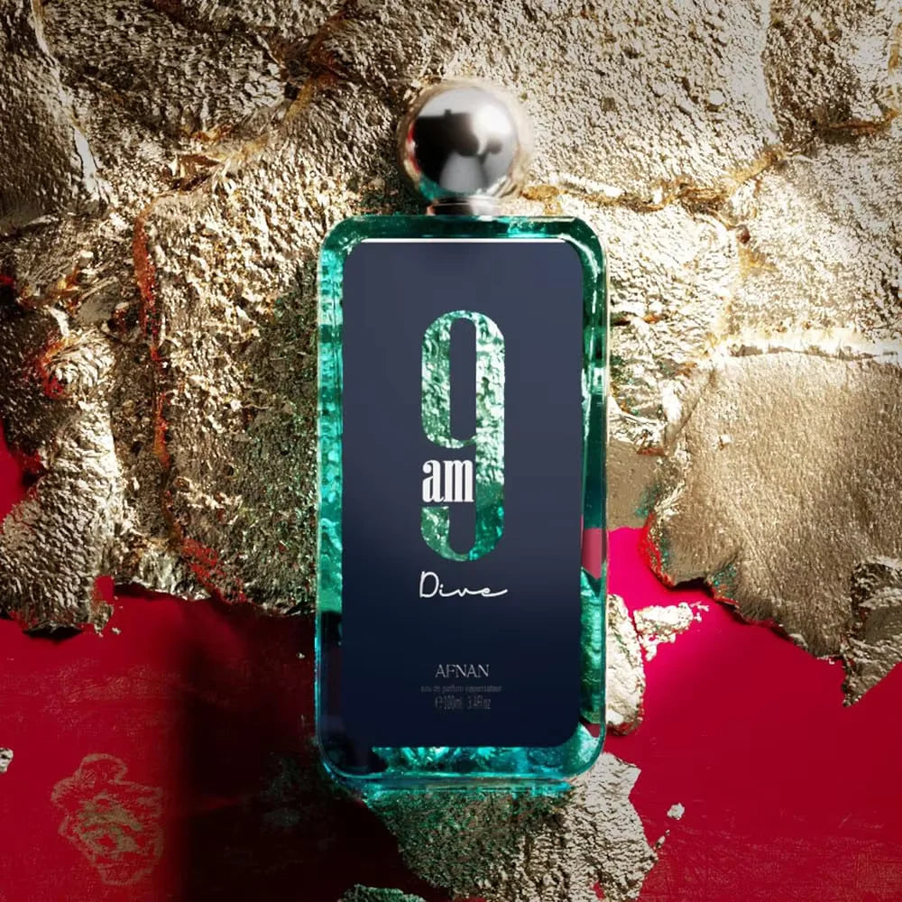 Perfume Af-nan 9 AM Dive Eau De Parfum 3.4 Fl. Oz Long-Lasting Unisex Fragrance Spray
